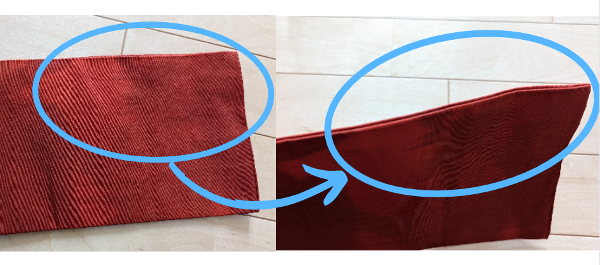 九寸名古屋帯の手先